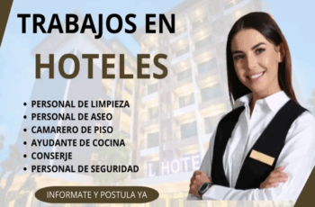 Se necesitan trabajadores para Hoteles