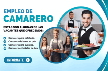 Se necesitan meseros para restaurante. ¡Postula hoy mismo!