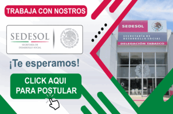 Bolsa de trabajo SEDESOL – Requerimos personal