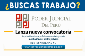 El Poder Judicial te busca: únete al equipo que imparte justicia en el Perú