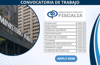 Fiscalía General de la República abre convocatoria nacional: oportunidades de desarrollo profesional en el sector justicia y servicio público.