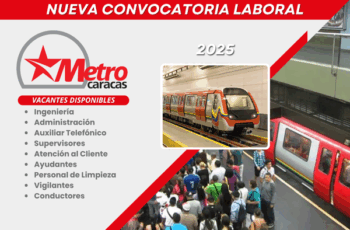 Metro de Caracas abre convocatoria nacional de empleo: oportunidades laborales en áreas operativas y administrativas
