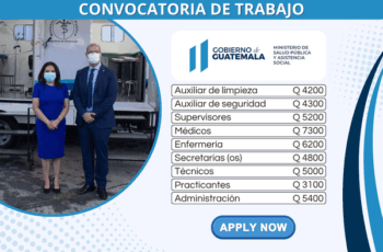 El Ministerio de Salud Pública y Asistencia Social incorpora nuevo personal a su equipo