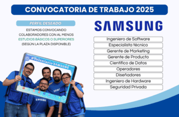 📱 Samsung busca talento en Chile 🌟 ¿Serás tú?
