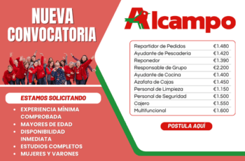 Al Campo abre nuevas plazas laborales disponibles