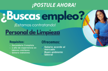 Empleos para personal de limpieza en todo el país