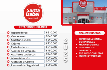 Supermercados Santa Isabel abre convocatoria nacional
