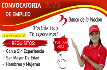 ¡Nuevas plazas disponibles en el Banco de la Nación!
